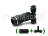 12mm T-piece to 2x8mm
