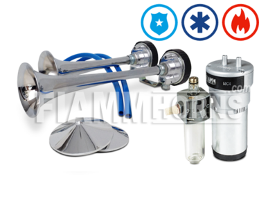 Pneumatic Chrome Siren for Germany Austria and Switzerland